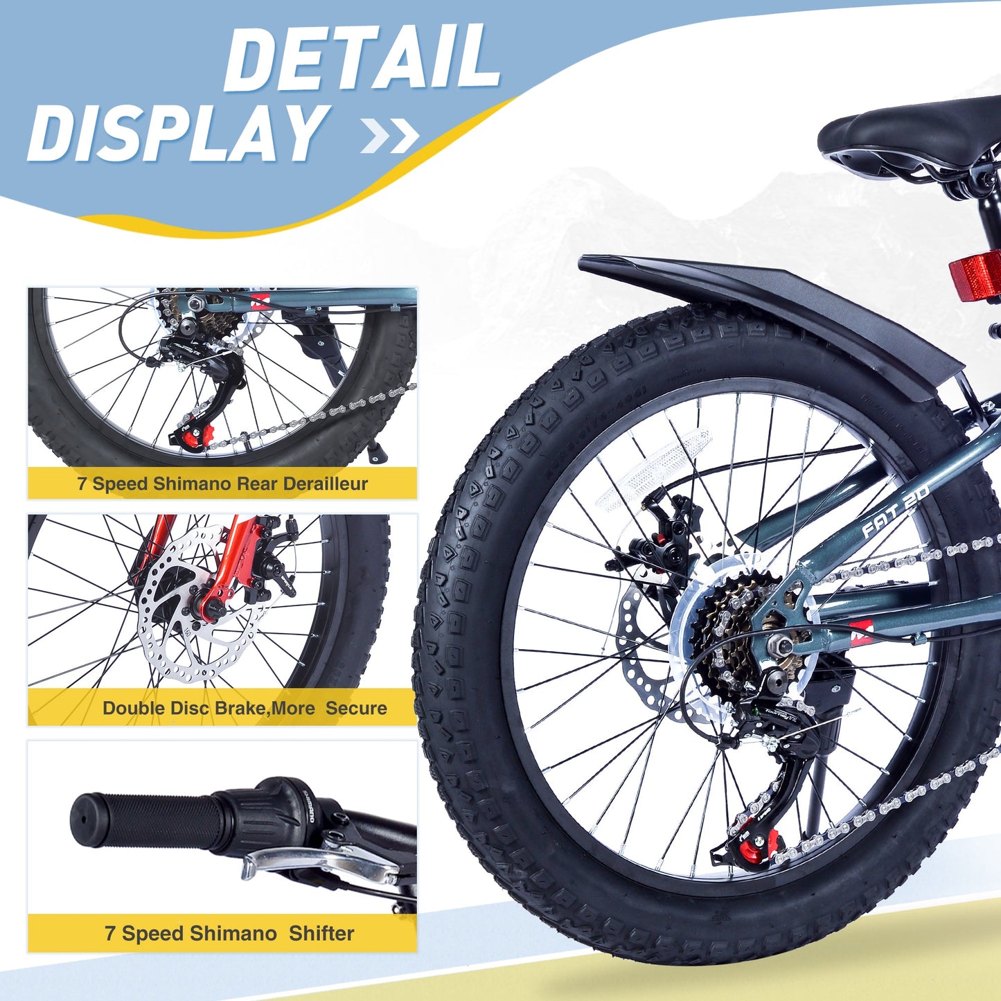 NEW Mountain Bike for Girls and Boys  Mountain 24 inch shimano 7-Speed bike