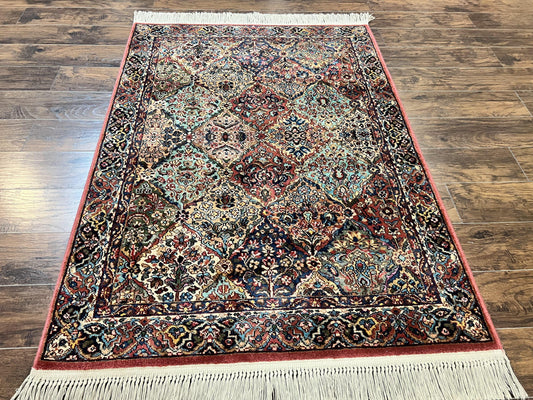 USED Karastan Rug 4x6 Multicolor Panel Kirman Rug #717, Wool Karastan Carpet, Original Collection 700 Series, Vintage, Rare Size