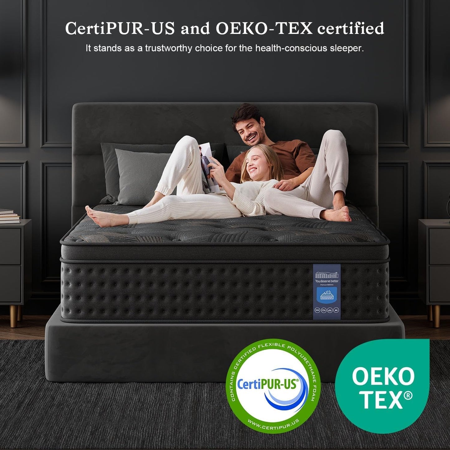 NEW Queen 12 Inches Hybrid Memory foam Mattress CertipurUS