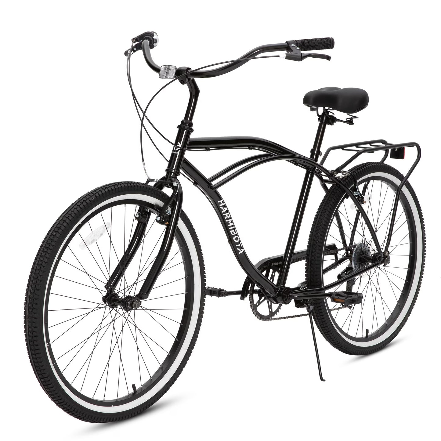 NEW Multifunction 26 Inch 7 Speed Bike Steel Frame U-brake Multi-function Rear Rack Multicolor Beach Bicycle Bikes