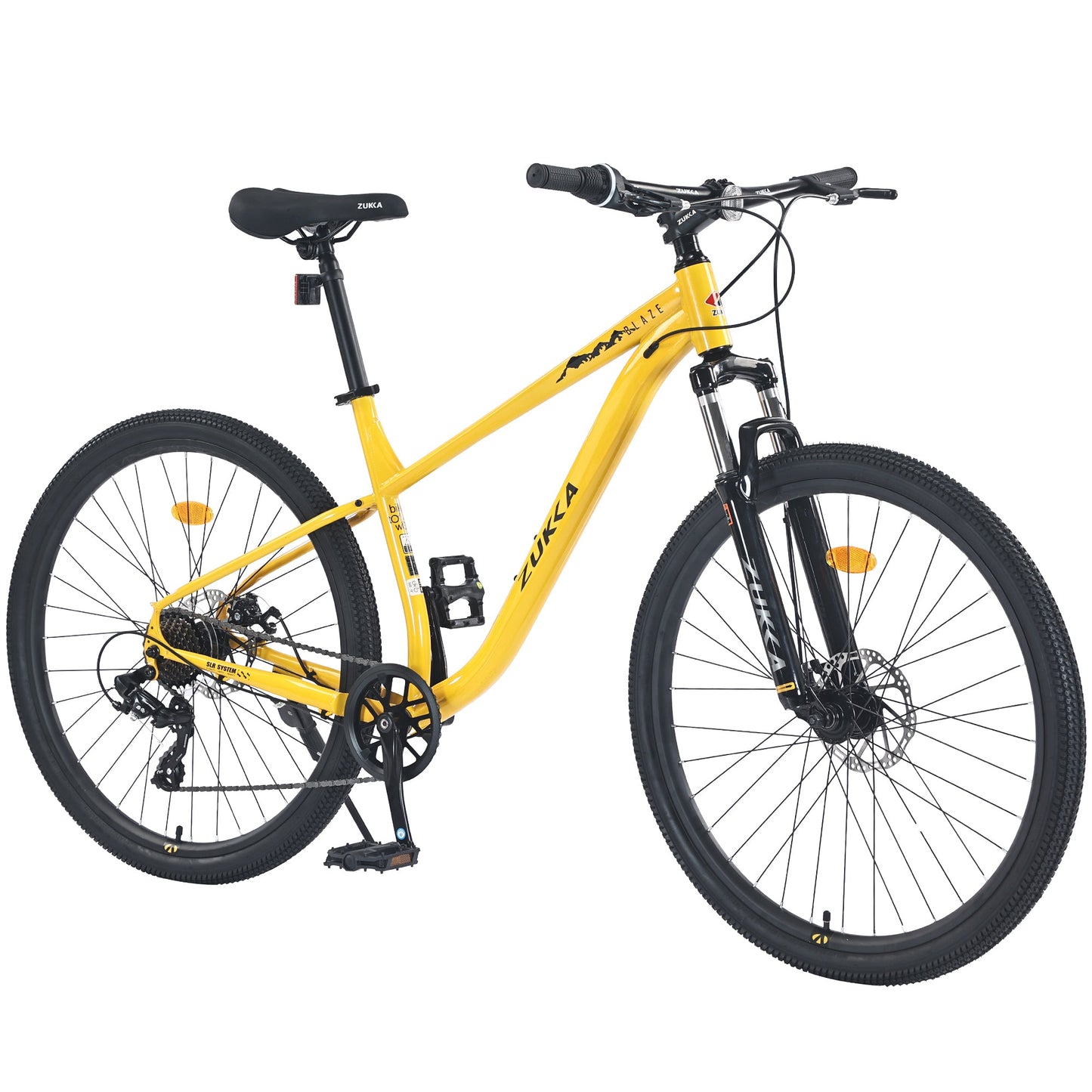 NEW 27.5" Wheels 8 Speed Mountain Bike, for Men Women Boys and Girls, Front Suspension, Steel Frame
