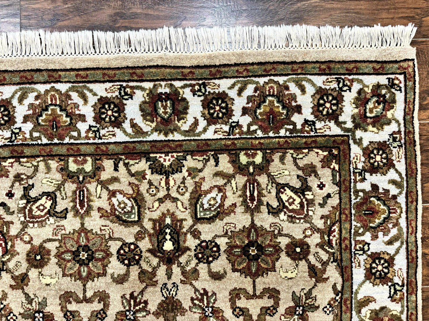 USED Pak Persian Rug 4x6, Floral Allover Vintage Oriental Carpet, Handmade Wool Rug