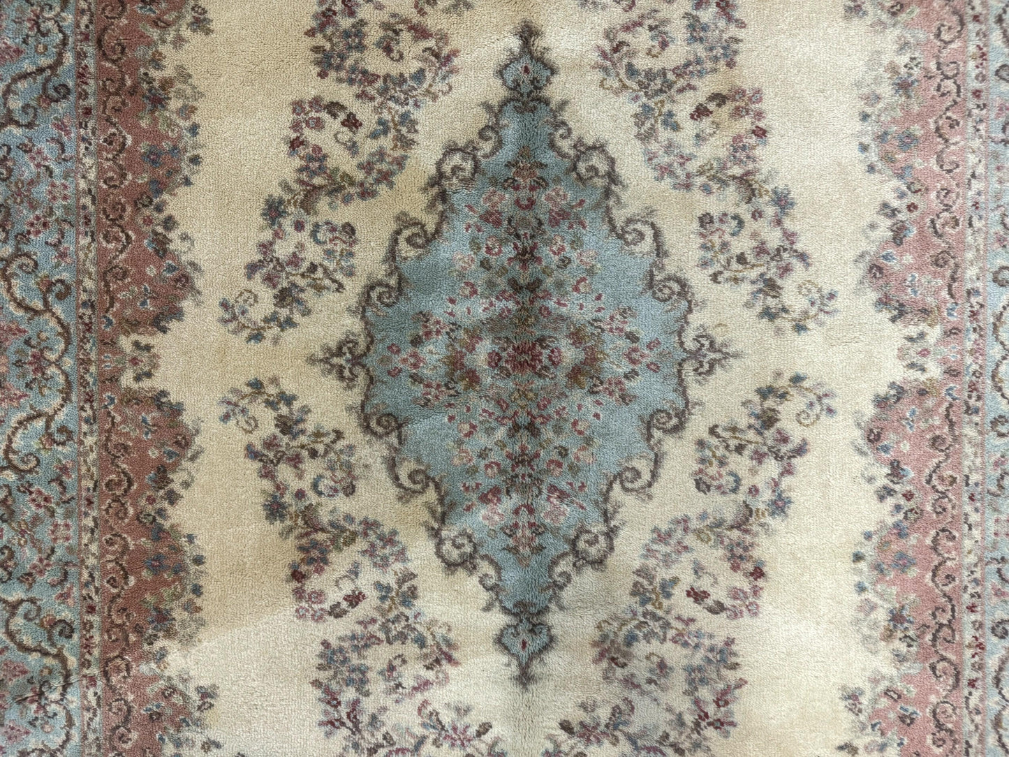 USED Karastan Rug 4x6, Pastel Ivory Kirman Rug #784, Wool Karastan Carpet, Original 700 Series, Vintage Karastan Area Rug, Discontinued