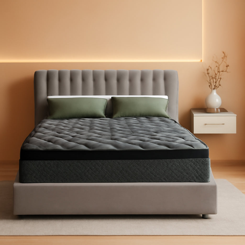 NEW Queen 12 Inch Hybrid Memory Foam Mattress Certipur US