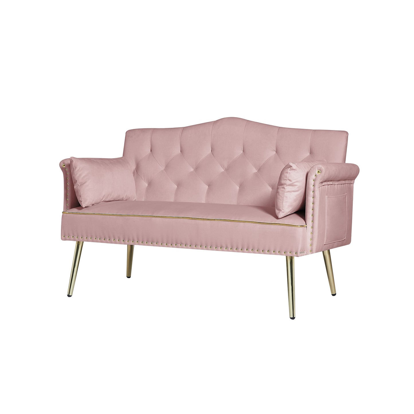 NEW Pink 2 Seater Loveseat Sofa Couch