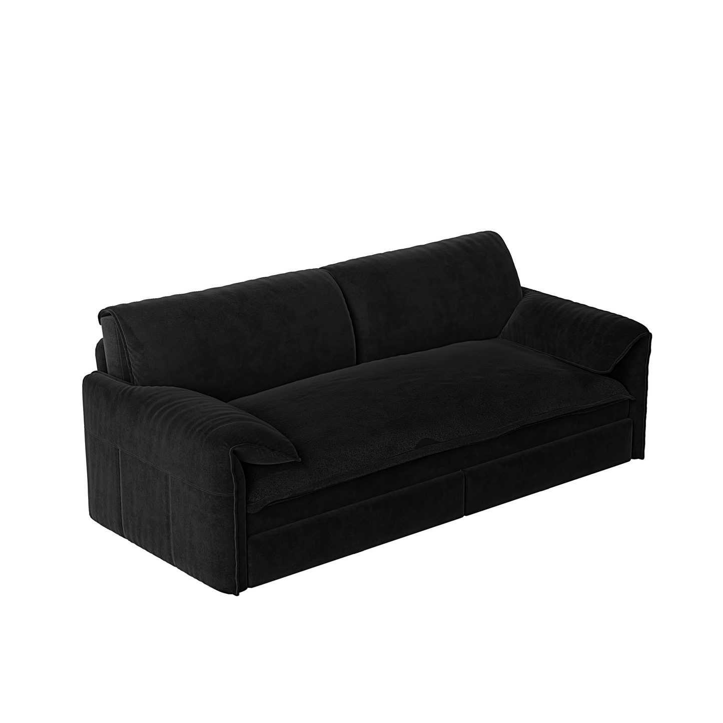 NEW 66' Queen Pull Out Sofa Bed, 3-in-1 Convertible Sleeper Sofa with Side Storage,Multi-Functional Velvet Loveseat Bed for Living Room,Bedroom,Apartment,Office.(Old Sku:W1885P214784;New Sku:W1885S00222)