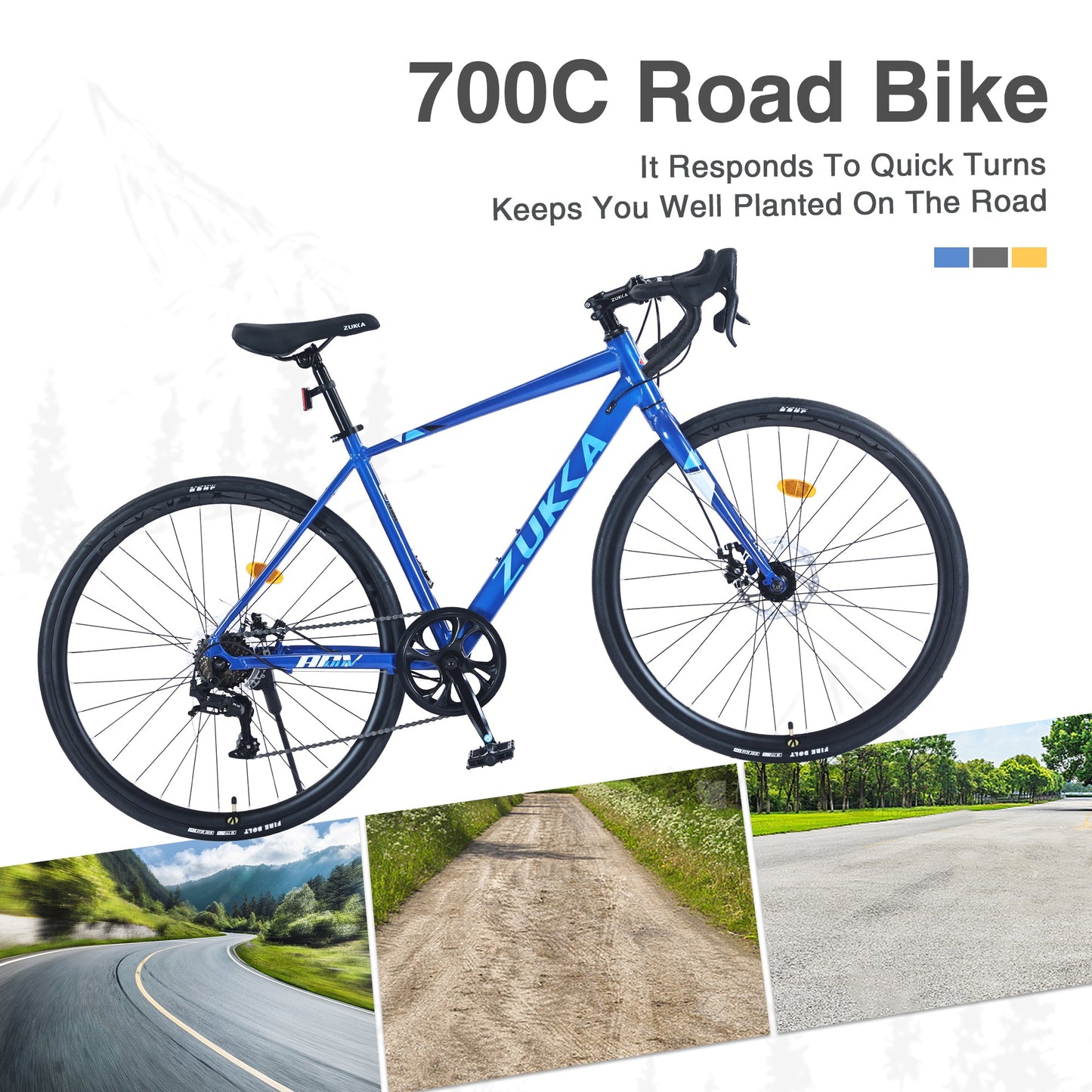 NEW 700C Road Bike ,7 Speed Road Bike, for Men Women ,Aluminum Alloy Frame