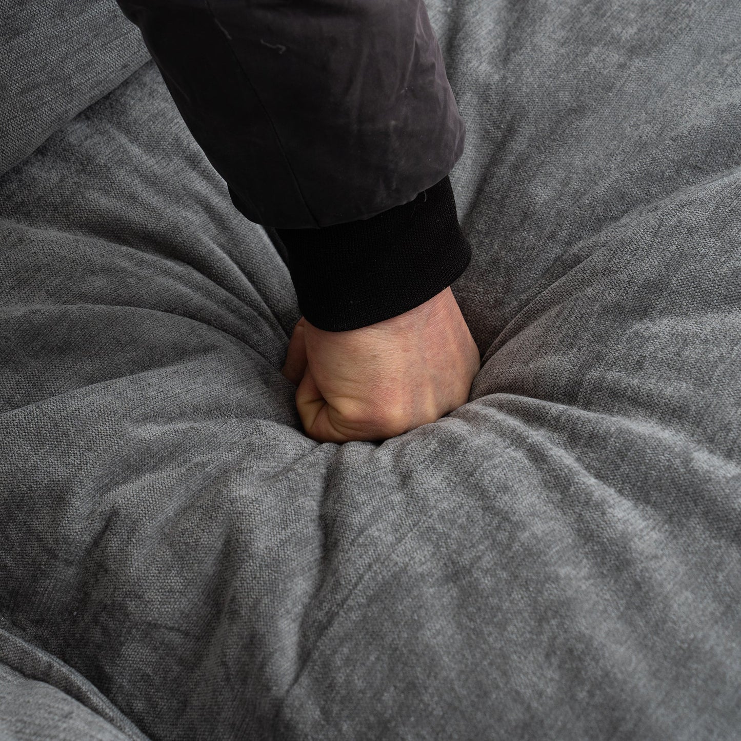 NEW Convertible Combination Gray U-Shaped Sofa with Footstools Storage