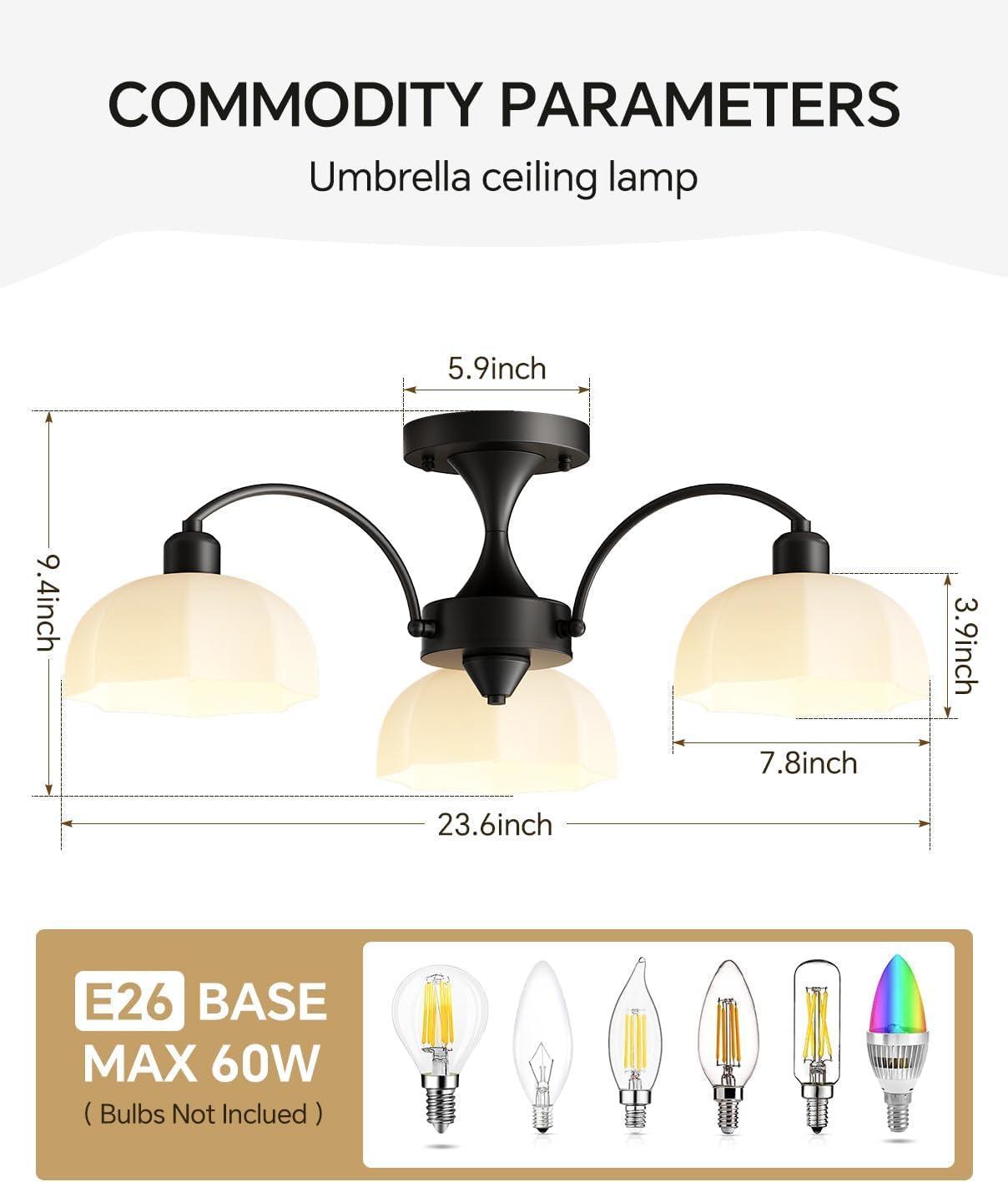 NEW Milk Glass Sputnik Chandelier Adjustable Height Dimmable