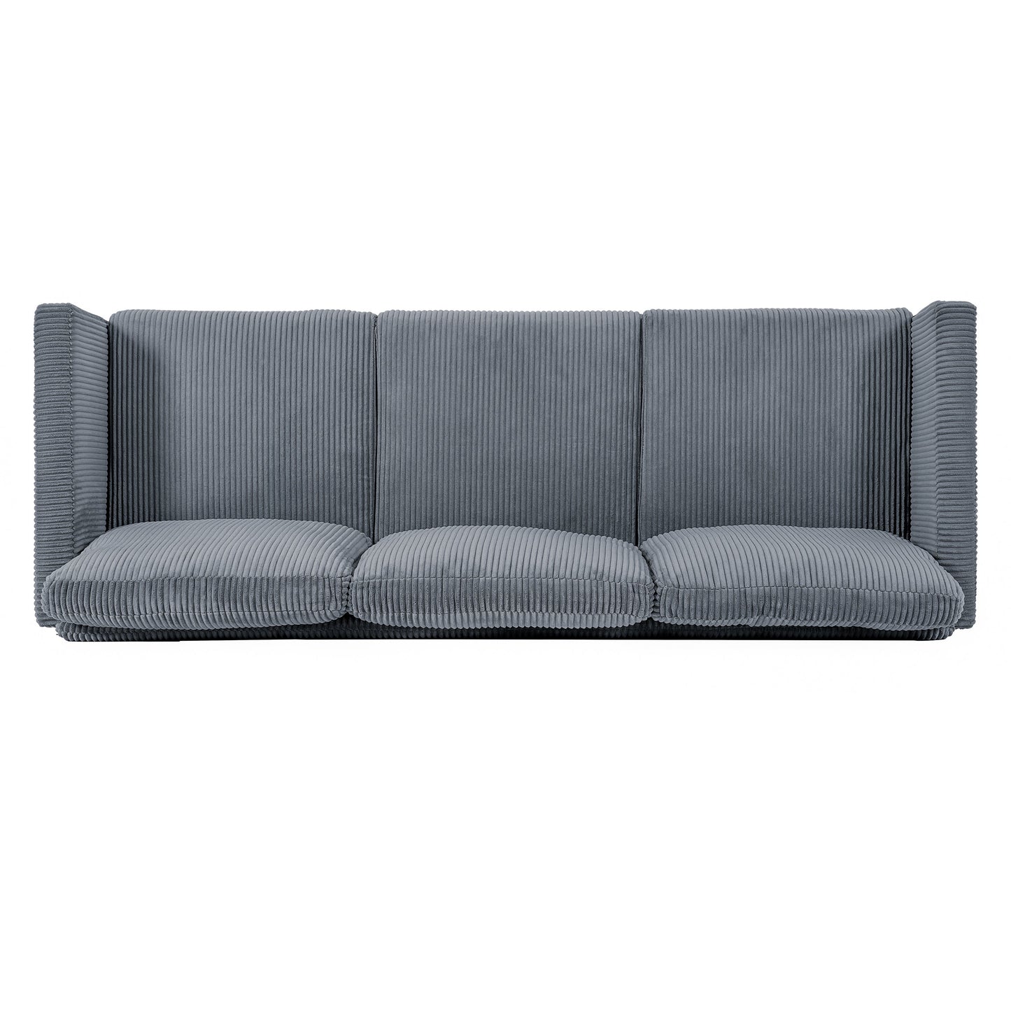 NEW Modern L-Shaped Sectional Sofa with Padded Cashmere Upholstery – Space-Saving Design for Living Rooms & Apartments, Easy Assembly, Grey