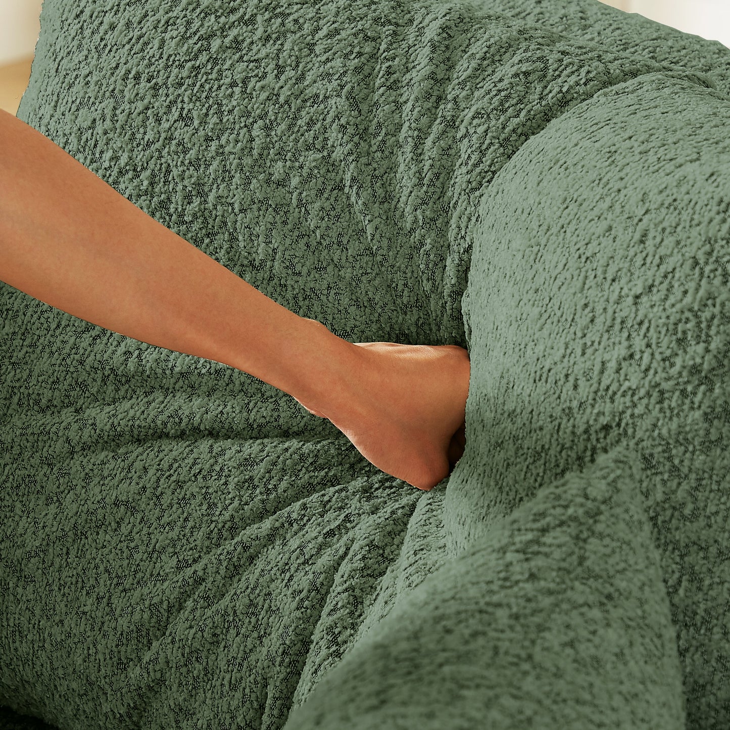 NEW 78.7-Inch Convertible Sleeper Couch Sofa Bed with Cylindrical Pillow Folding Mattress with Side Pocket