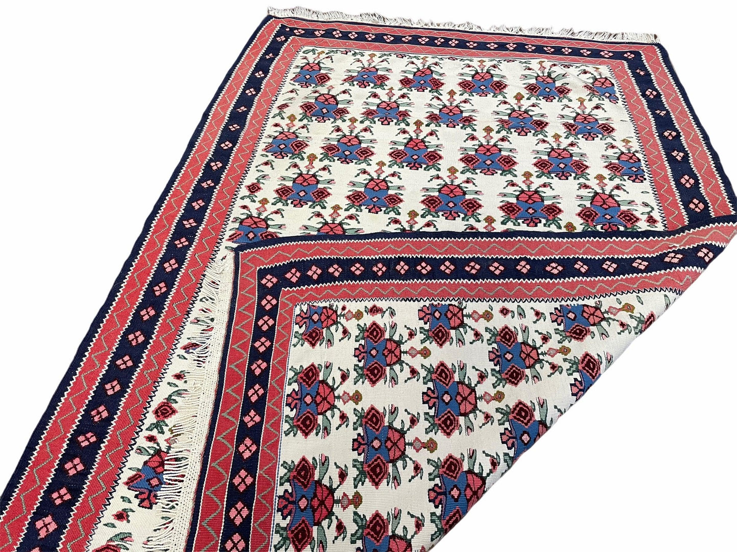 USED 3x5 Vintage Kurdish Senneh Kilim Rug 3 x 5 Heirloom Rug Flatweave Antique Rug Playroom Rug Collectible Rug Beige Kilim