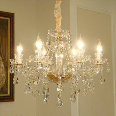 NEW Luxury Crystal Chandelier In Living Room