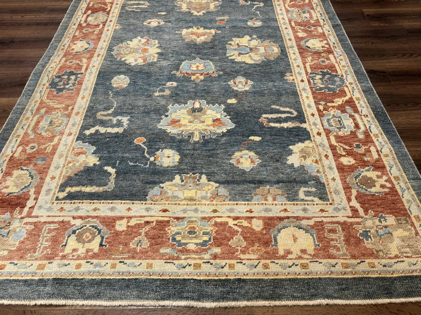 USED Turkish Oushak Rug 6x9, Sultanabad Carpet, Medium Size Oriental Rug