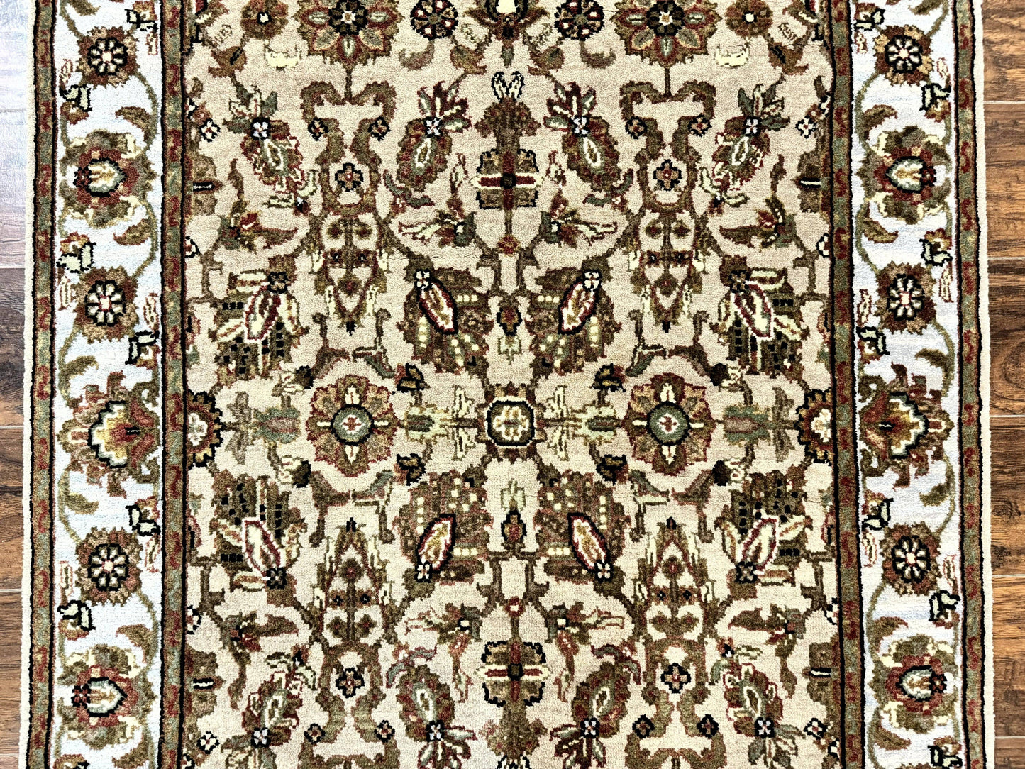 USED Pak Persian Rug 4x6, Floral Allover Vintage Oriental Carpet, Handmade Wool Rug