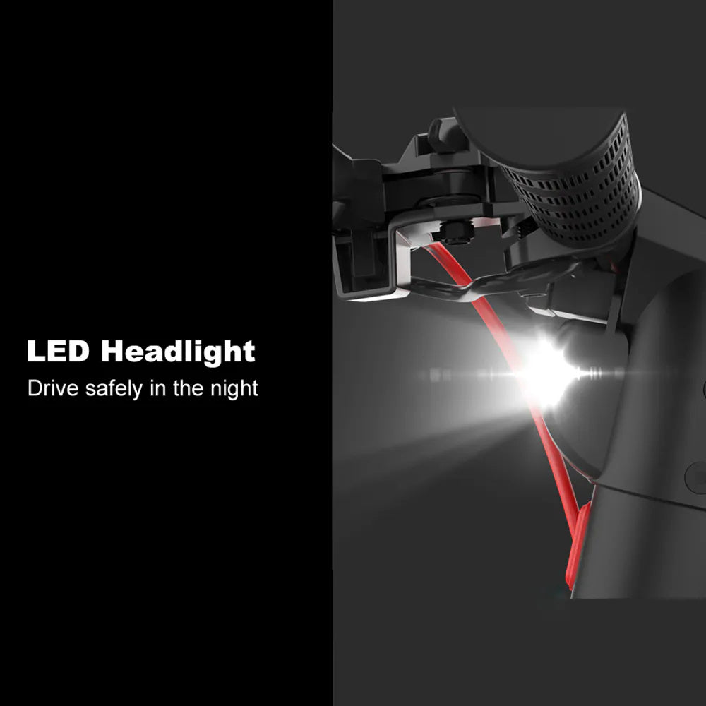 NEW Aluminum X8 Folding 10 Inch LED Front & Rear Lights 350W High Performance Motor Triple Braking System  Alloy Electric Scooter