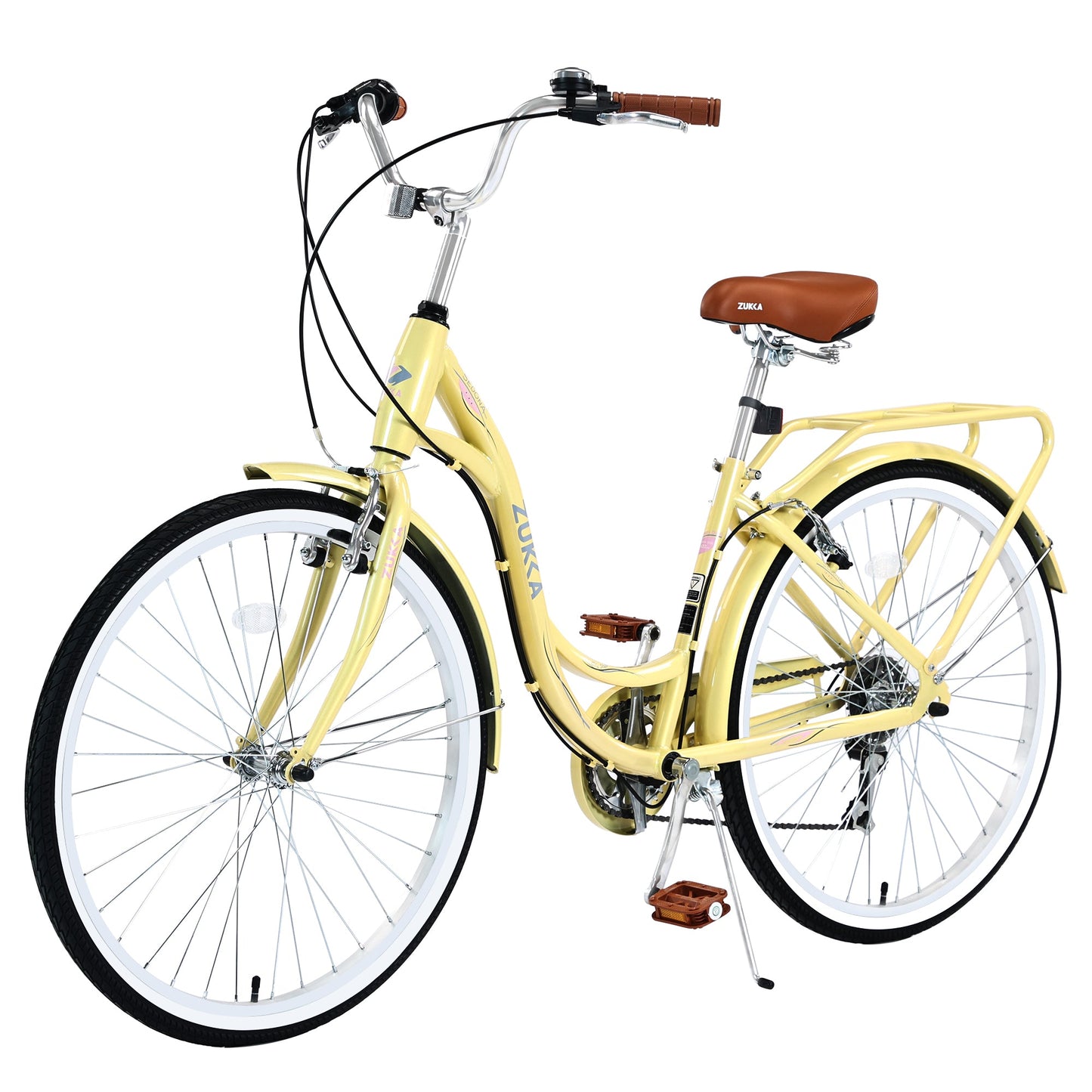 NEW 7 Speed, Steel Frame, Multiple Colors 24 Inch Ladies Bicycle