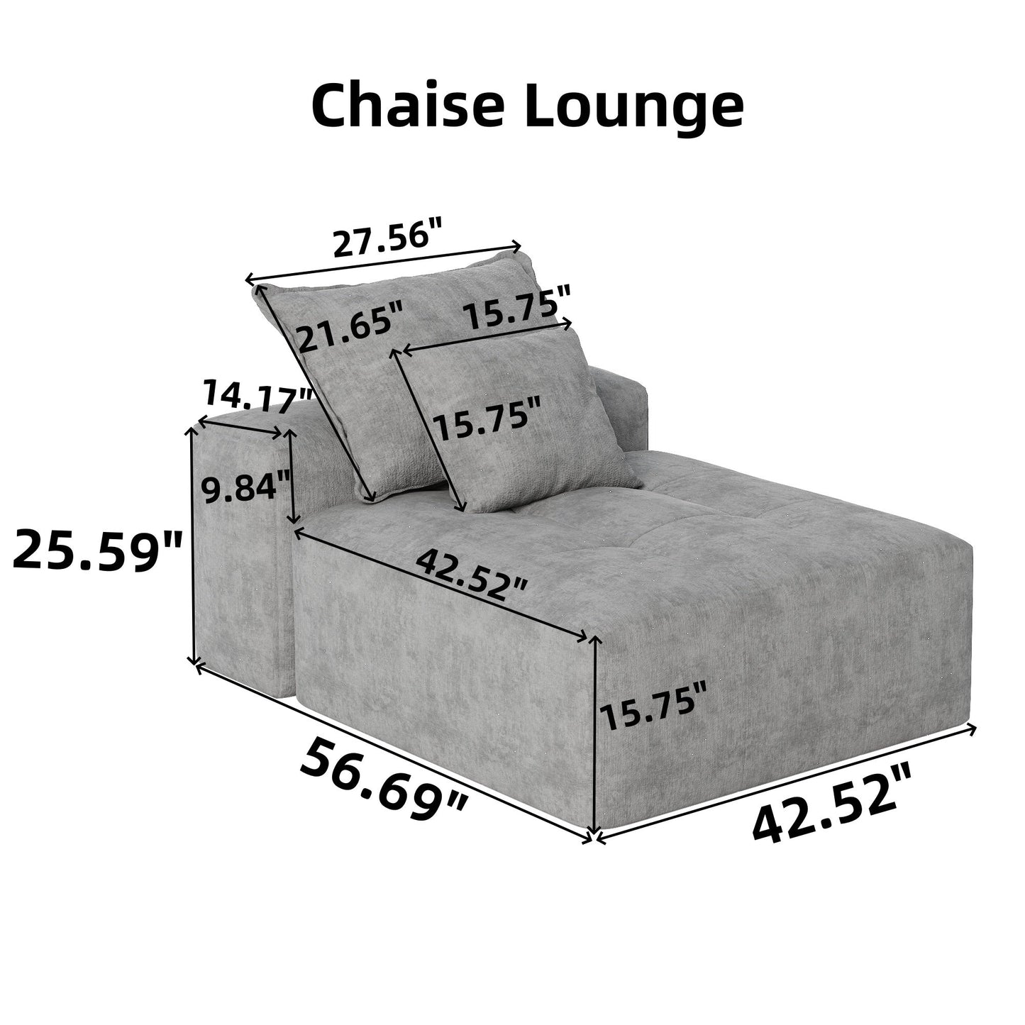 NEW Modern Oversized Modular Sectional Sofa with Ottoman, Seat, Chaise lounge and Armrest, Sparkling Chenille Fabric Soft Cushion Sofa with 4 Pillows,4 PCS DIY Combination Tufted Sofa,No Assembly Required