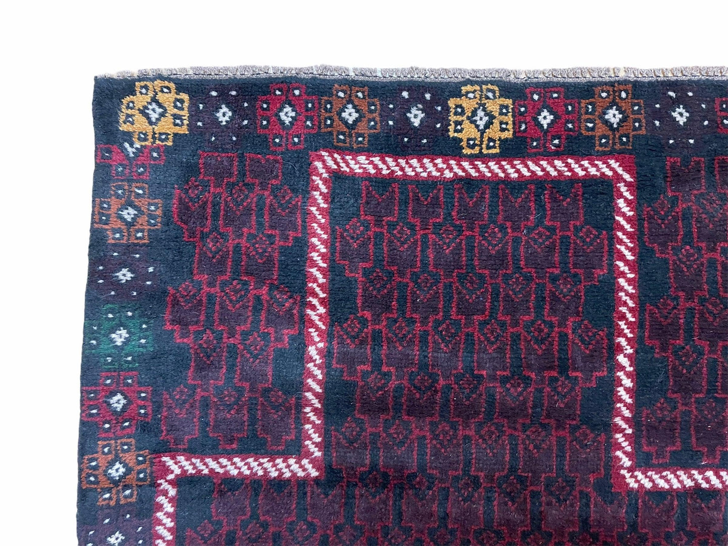 USED 3 X 5 Vintage Handmade Tribal Wool Rug Baluchi Rug Afghan Rug Balouch Rug 3x4.7