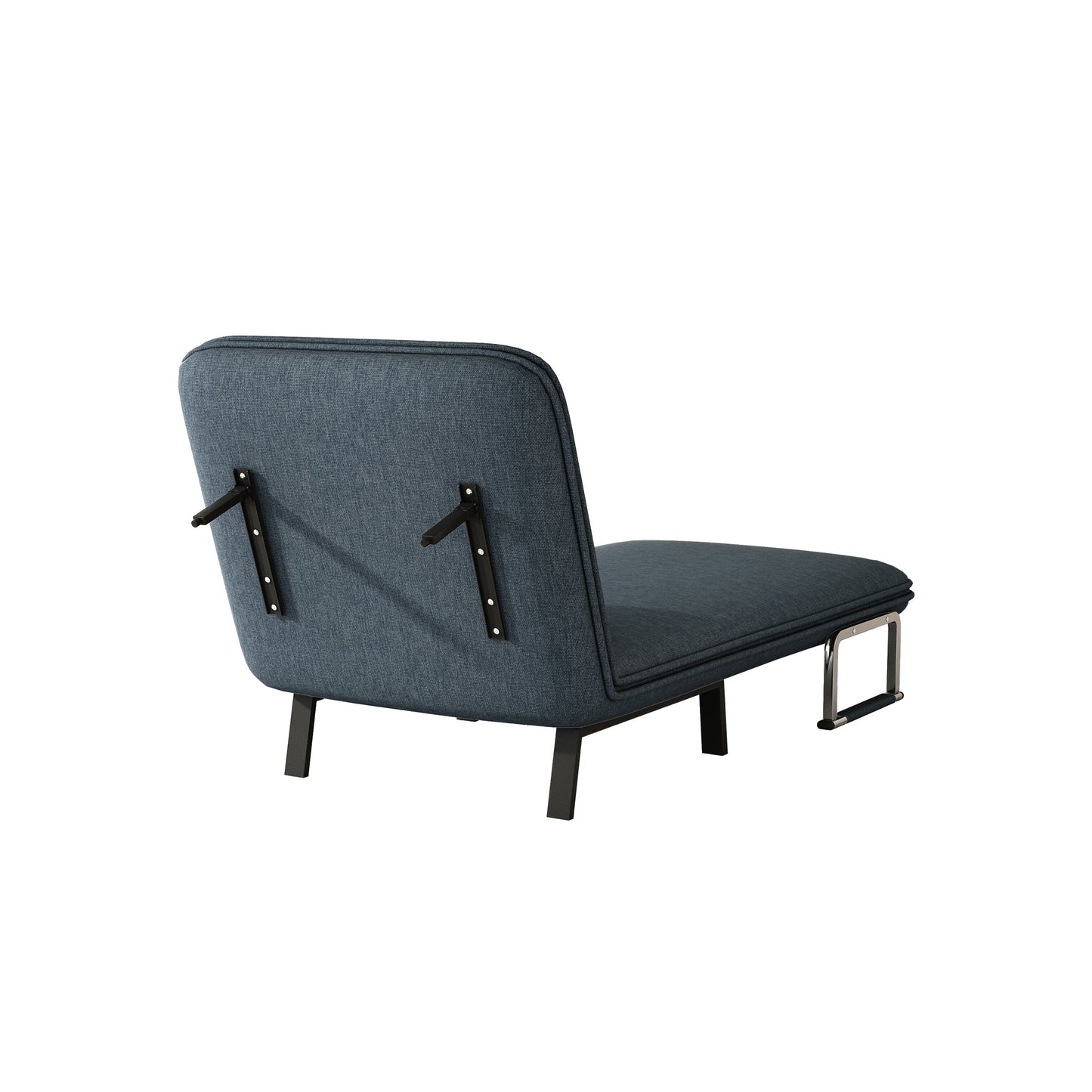 NEW 31.5″ Convertible Chair Bed, Tri-Fold Sofa Bed with Adjustable Backrest & Pillow, Leisure Chaise Lounge Couch with Sturdy Steel Frame for Home & Office, Comfortable Sleeper Chair