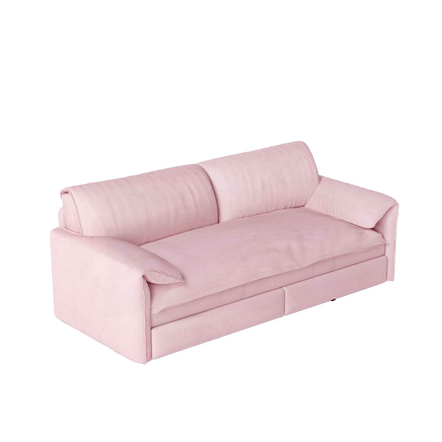 66' Queen Pull Out Sofa Bed, 3-in-1 Convertible Sleeper Sofa with Side Storage,Multi-Functional Velvet Loveseat Bed for Living Room,Bedroom,Apartment,Office(Old Sku:W1885P163513;New Sku:W1885S00226)