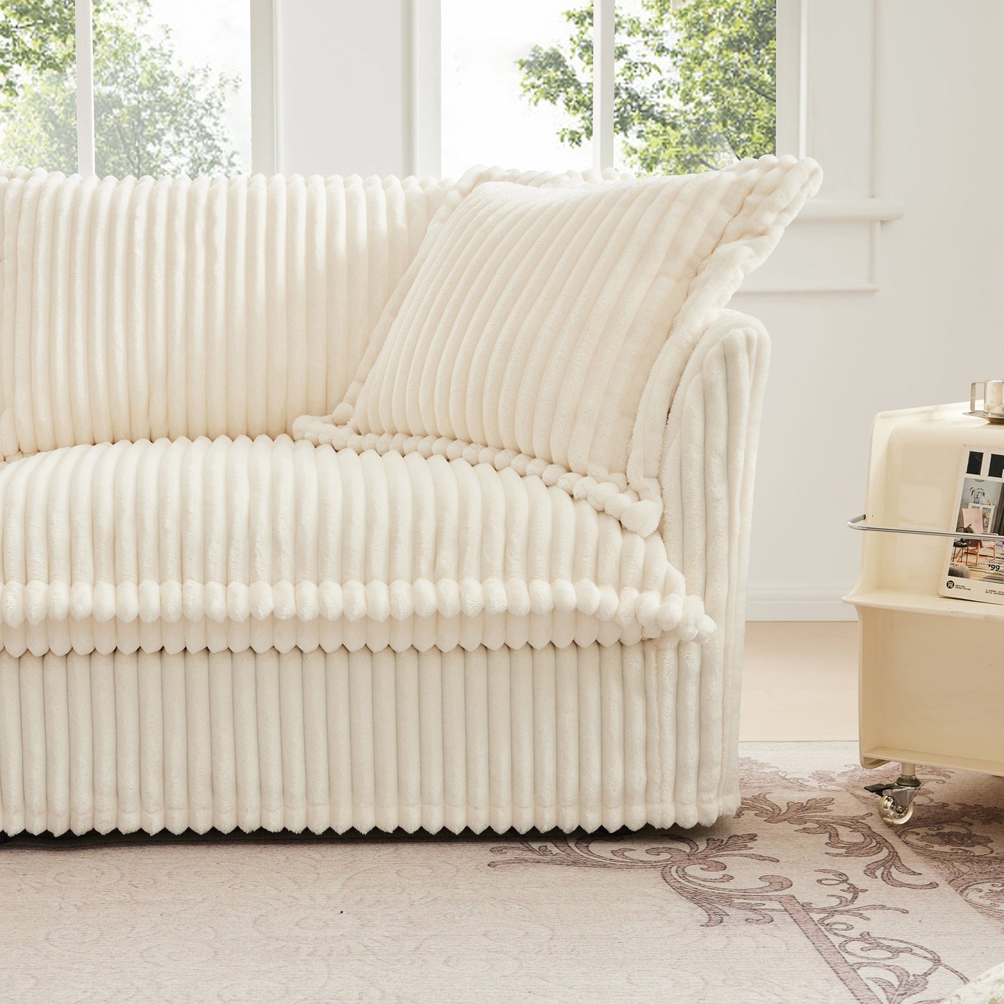 NEW Cream Koala Armless Sofa Couch