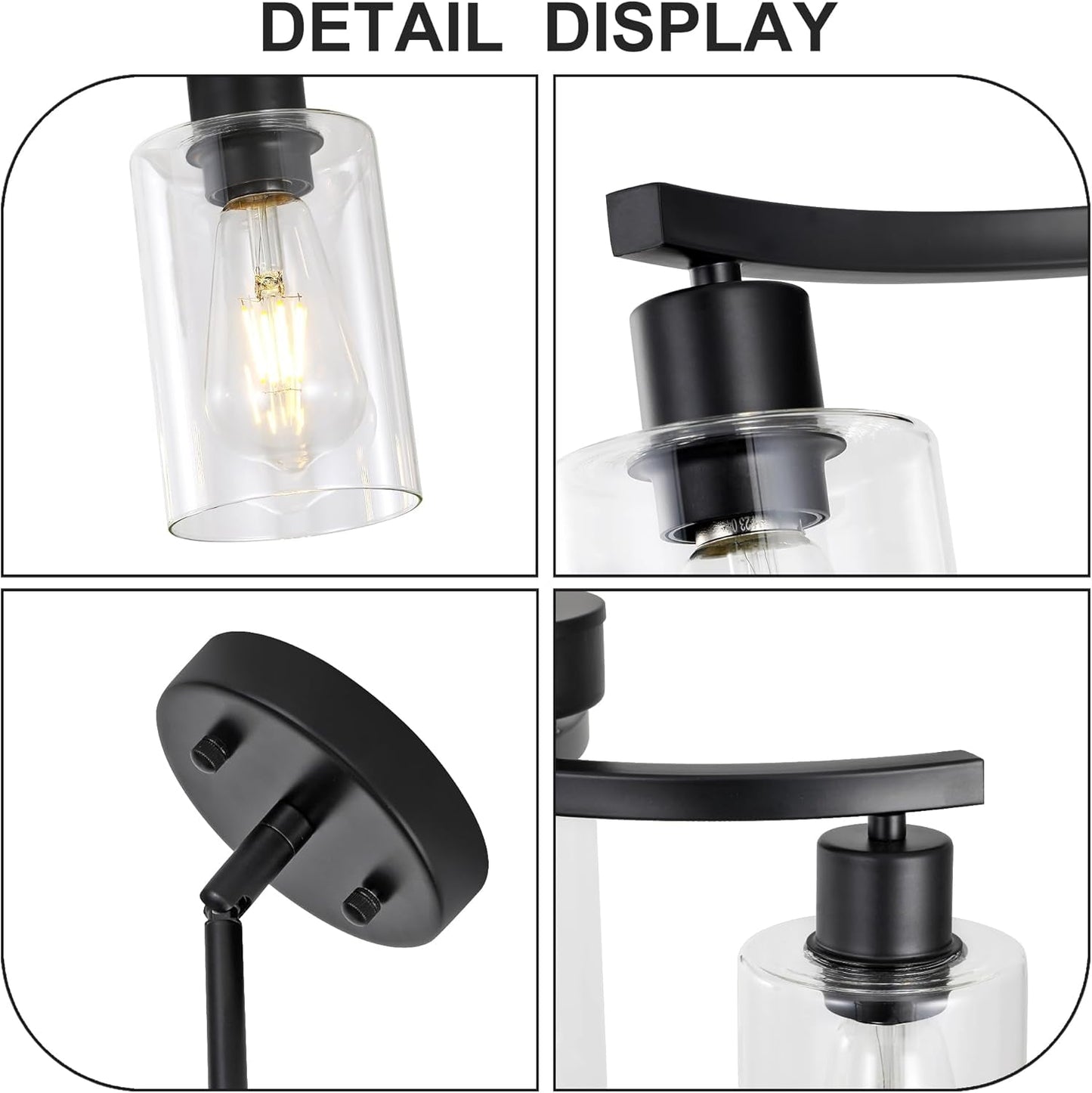 NEW Three Light Black Dining Chandeliers For Kitchen Island