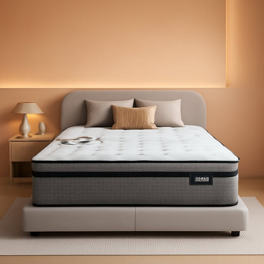 NEW Queen 14 Inch Hybrid Memory Foam Mattress With Pocket Springs