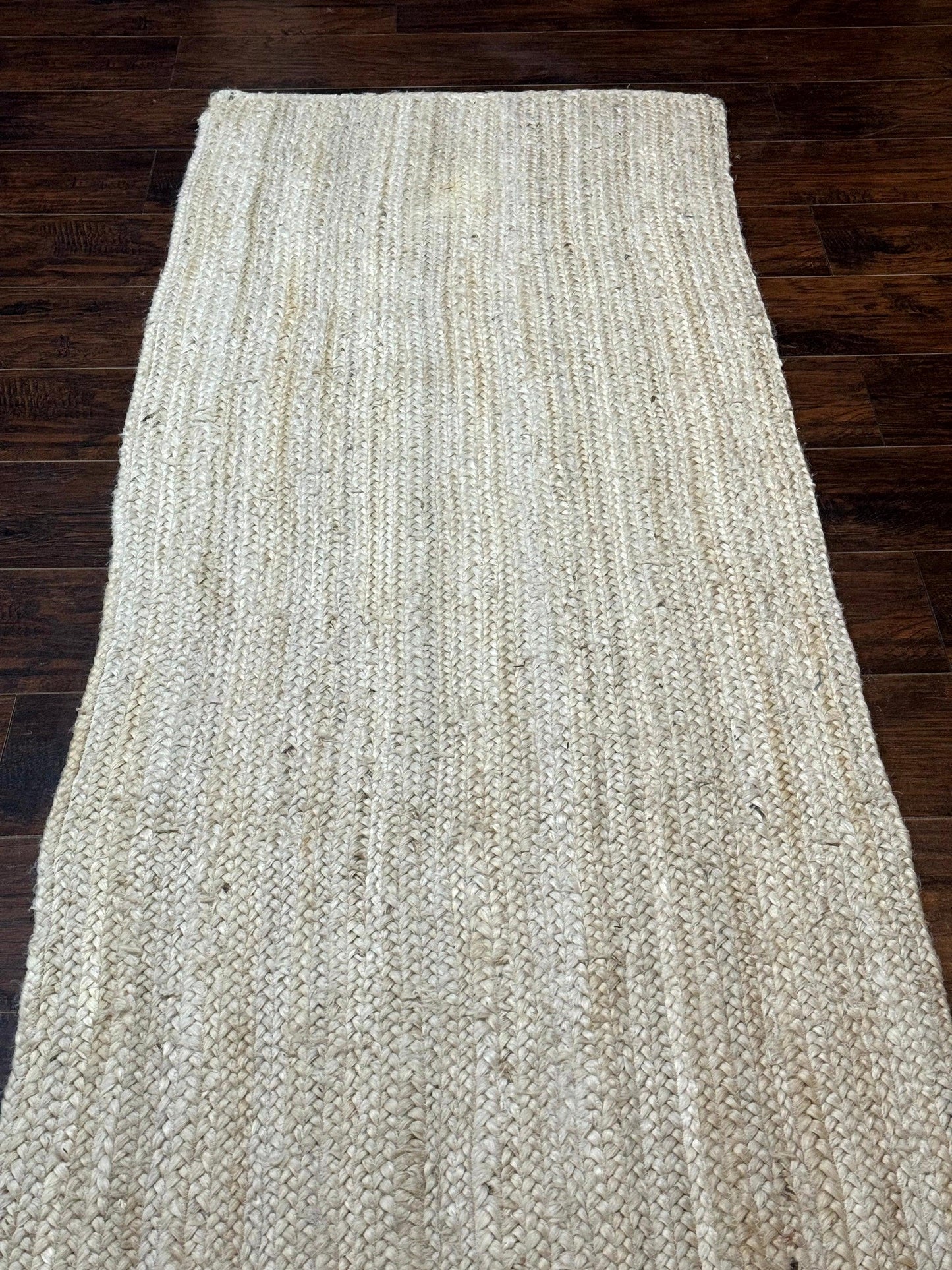 USED Modern Jute Runner Rug 2.7 x 10, Rug for Hallway or Kitchen, Farmhouse Rug