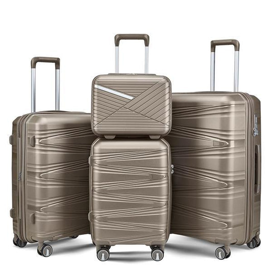 NEW 4-piece Hard Shell Luggage Suitcase Set