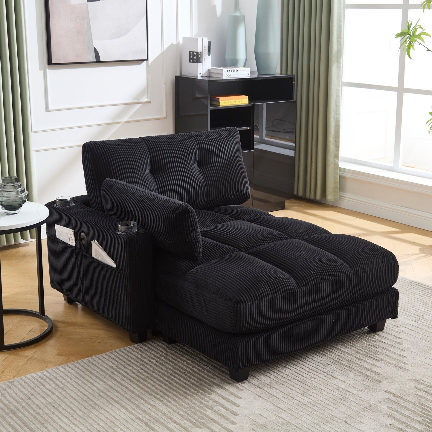 NEW UNITED WE WIN Sleeper Sofa Couch Bed,Oversized Chaise Lounge Chair Cozy Cloud Couch