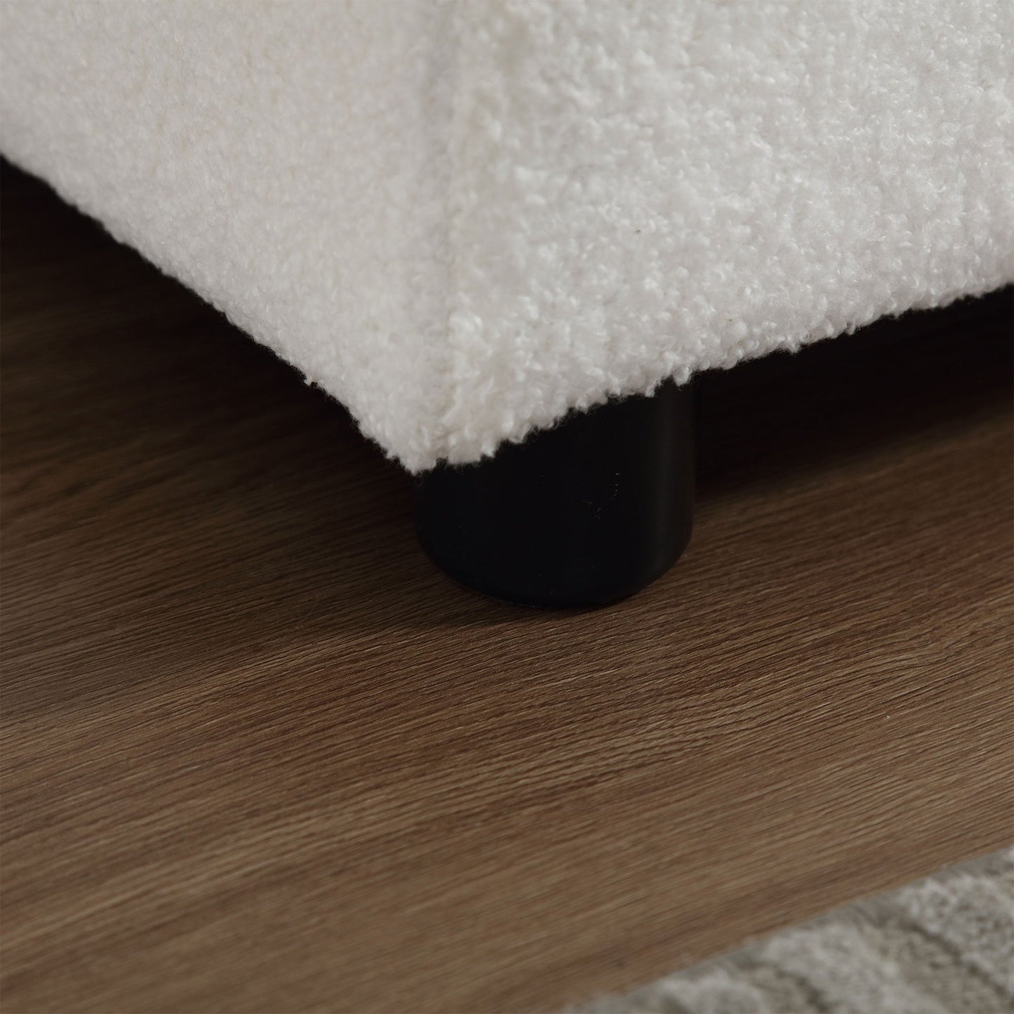 NEW Cloud Style Teddy Velvet Fabric Comfy Padded Sofa Couch