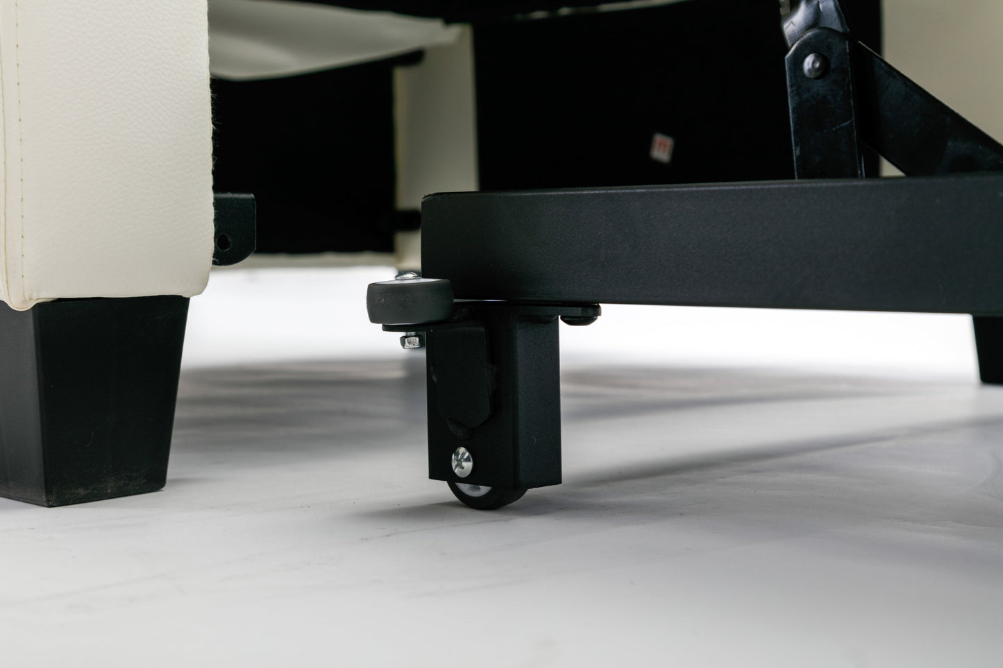 NEW Futon Chair Bed Convertible Chair 3-in-1 Pull Out Sleeper Chair Beds with USB Ports,Wear-resistant and Anti-scratch,  Armchair Bed Sleeper for Living Room (White Leather)