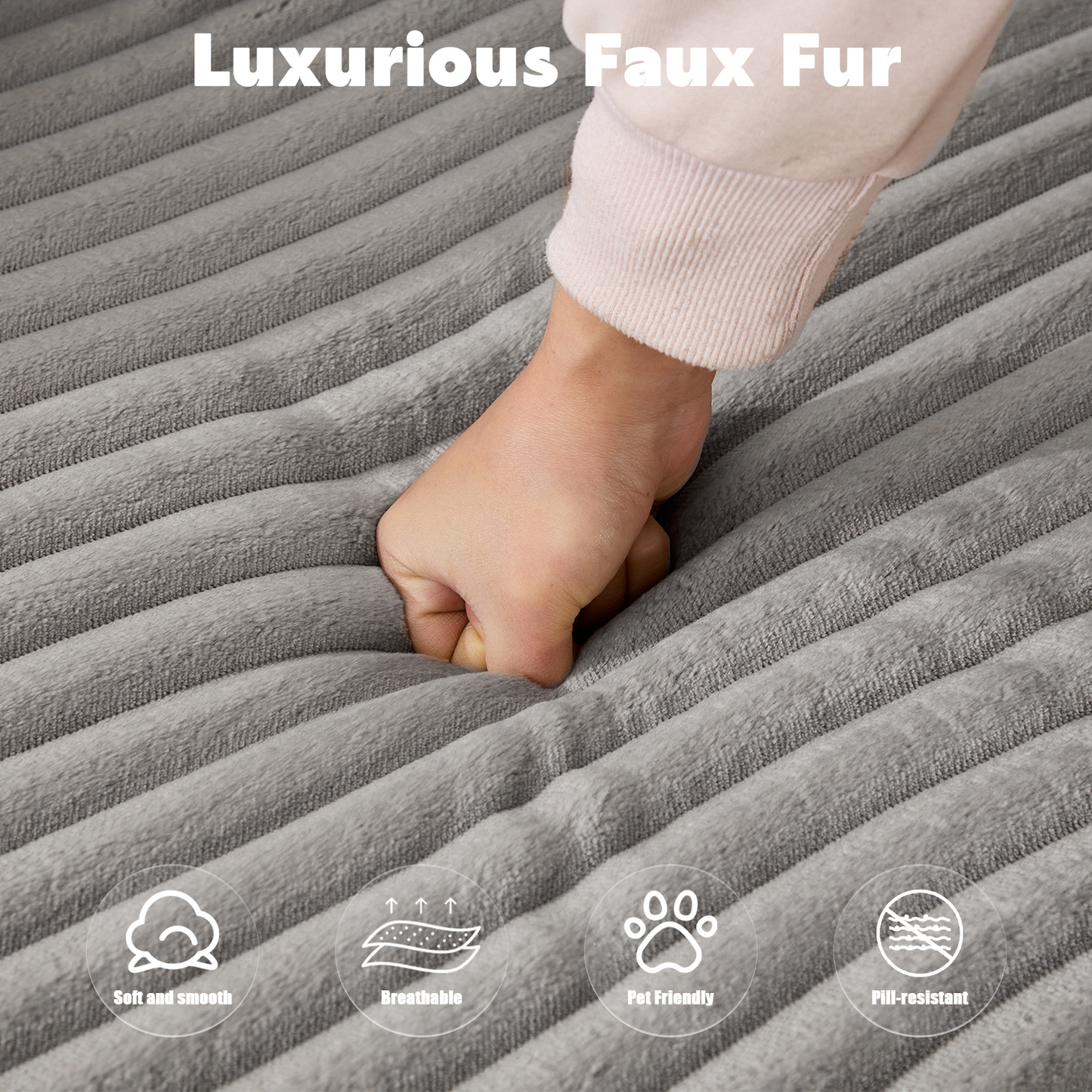 NEW Grey Compression Sectional Couch Boneless L Shape Sofa