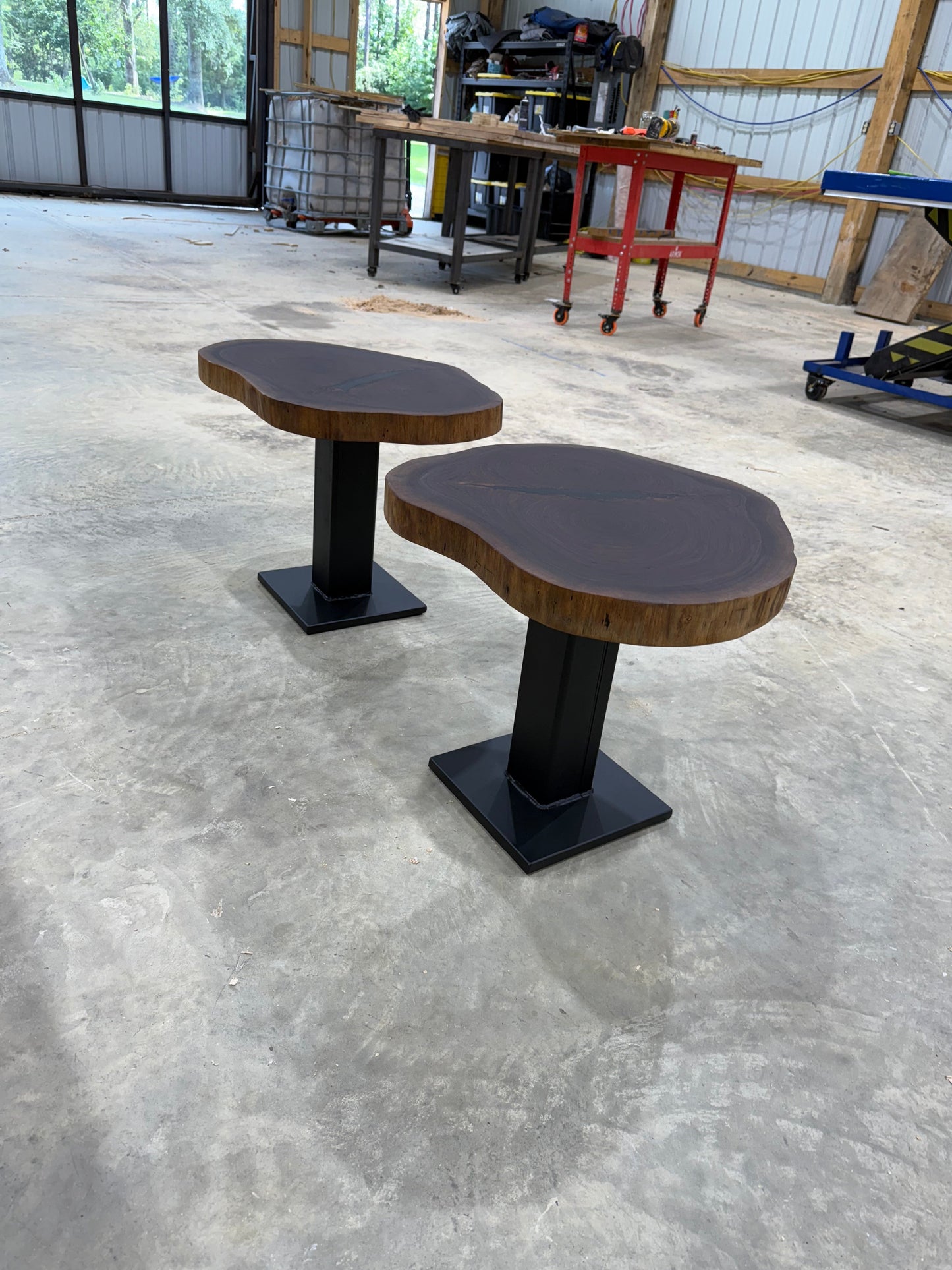 NEW Walnut Cookie Side Tables