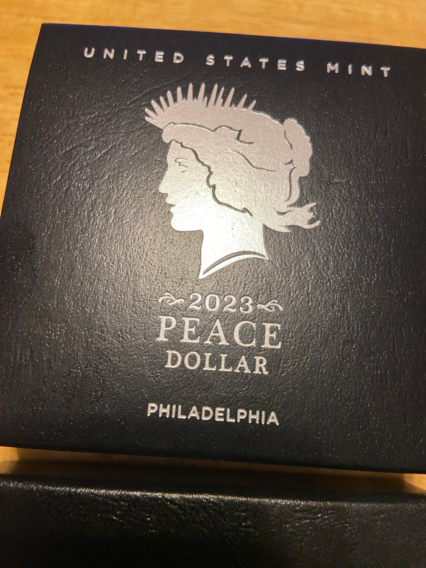 Uncirculated 2023 Philadelphia Peace Silver Dollar w/Box and COA