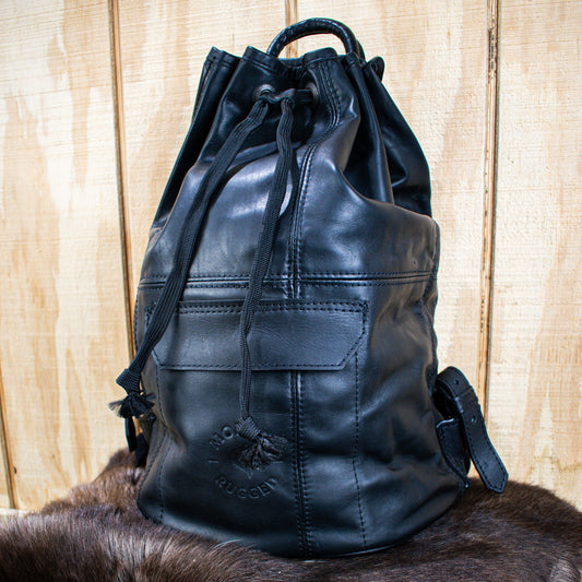 NEW Leather Bucket Bag - Black