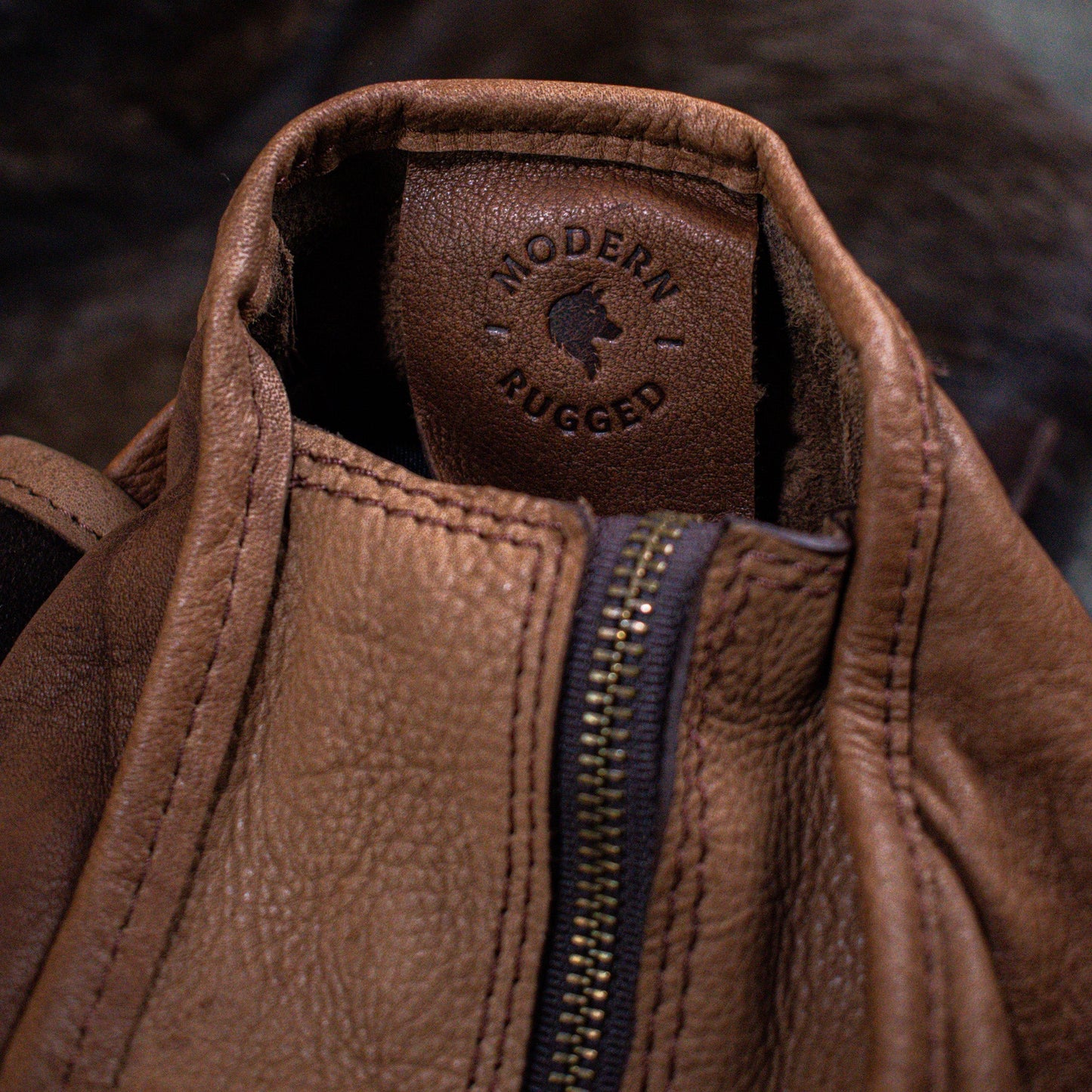 NEW Leather Hide Laptop Bag- Soft Textured Tan (Buckles)