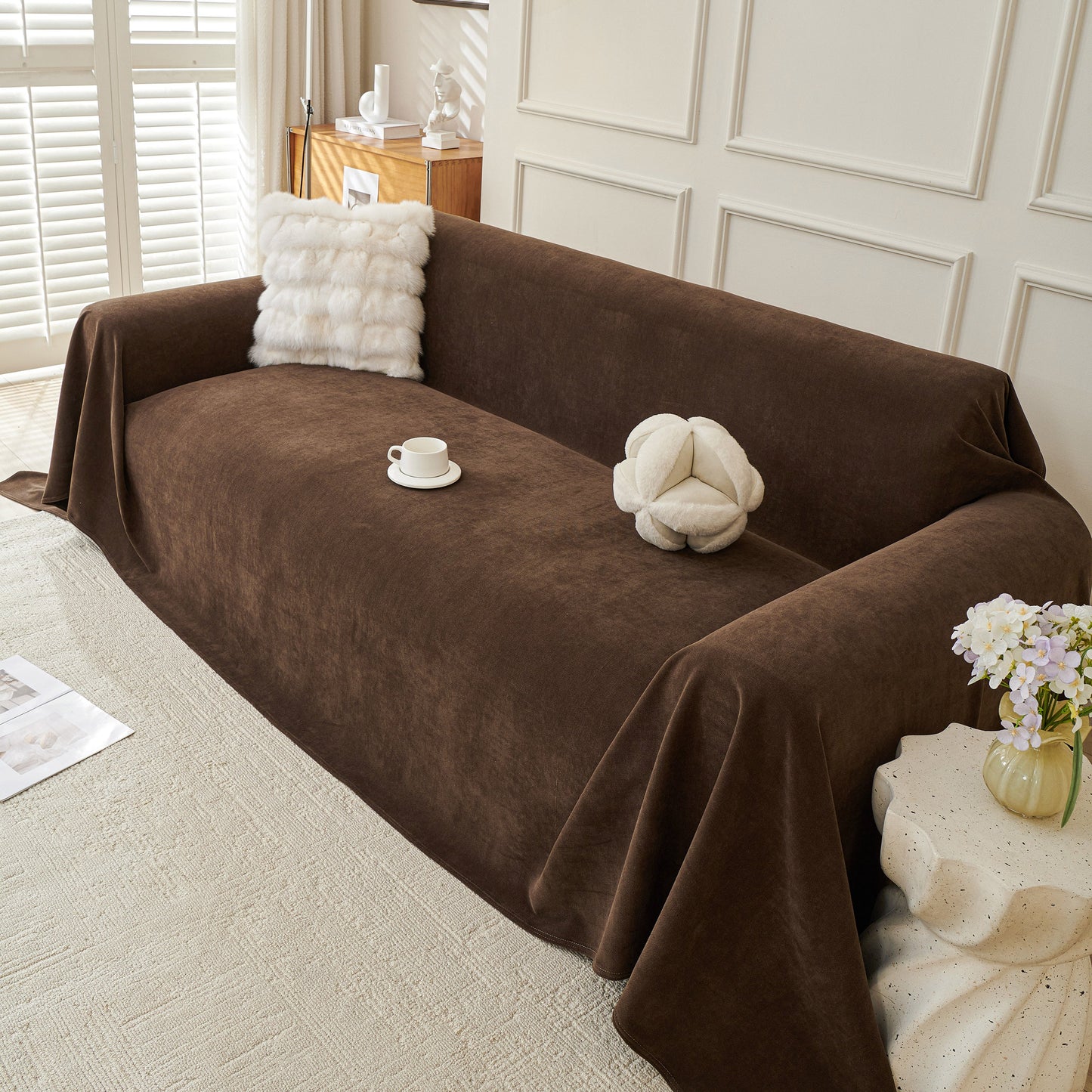 NEW Waterproof Scratch Proof Sofa Protector Throw Blanket, Couch Cover for Pets & Kids