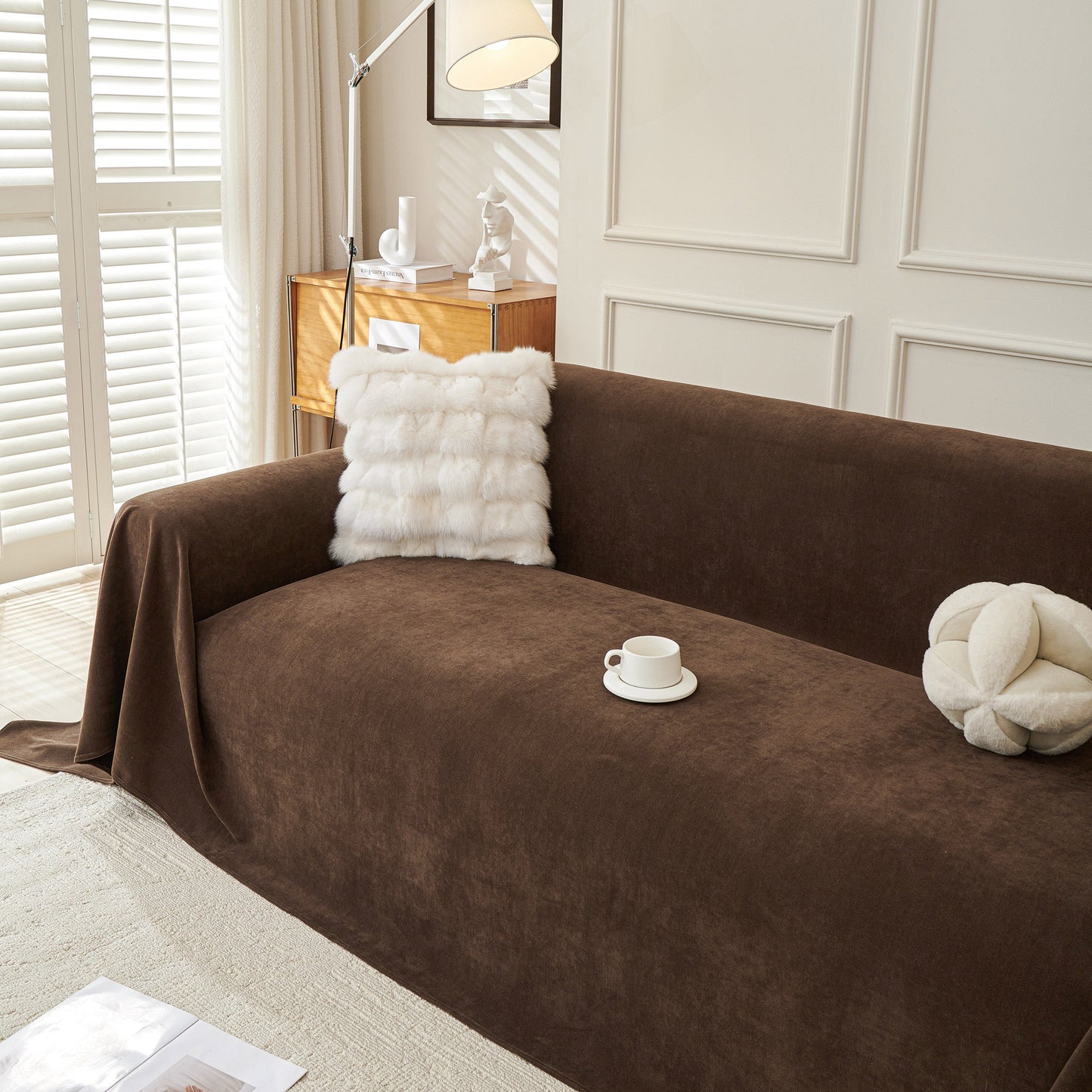 NEW Waterproof Scratch Proof Sofa Protector Throw Blanket, Couch Cover for Pets & Kids