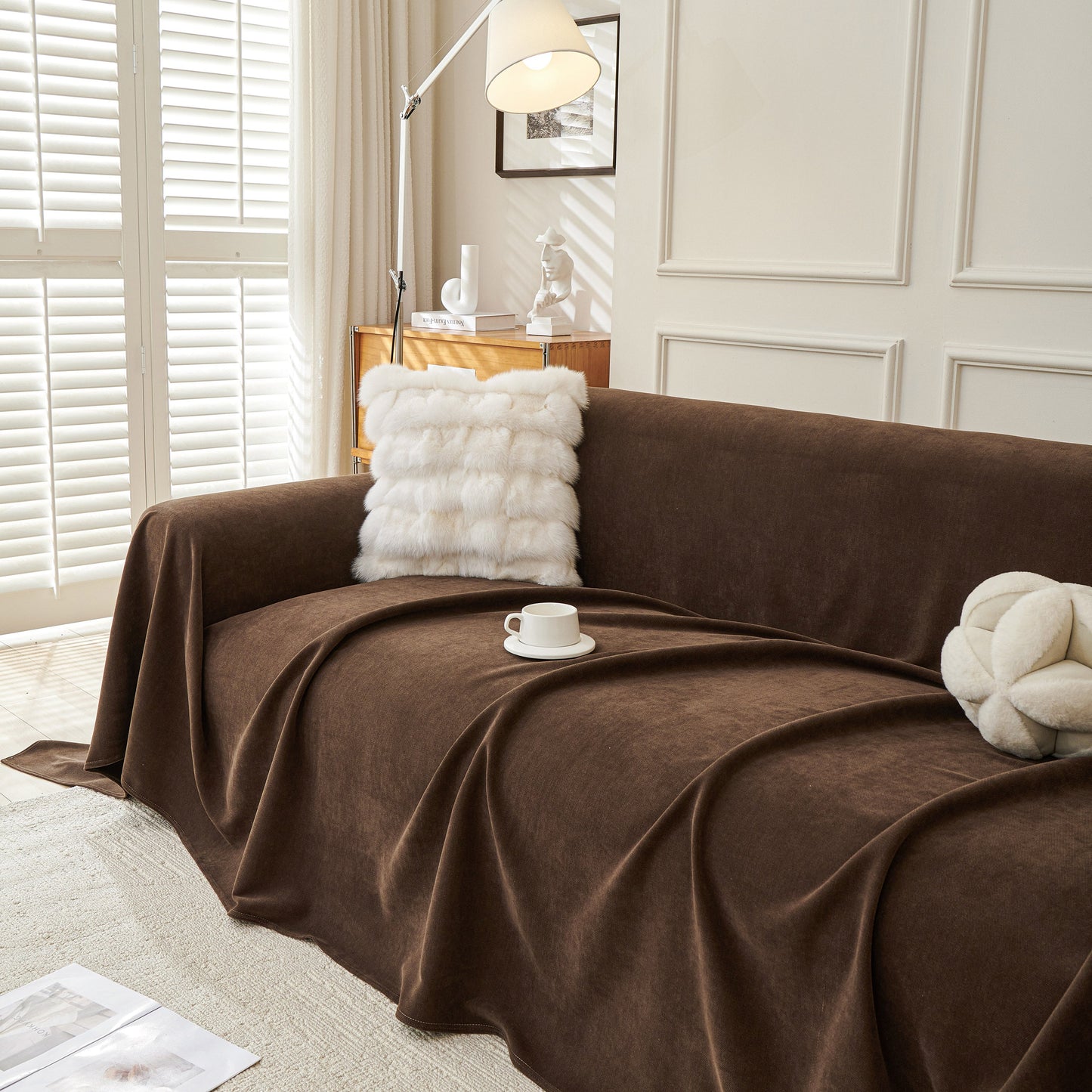 NEW Waterproof Scratch Proof Sofa Protector Throw Blanket, Couch Cover for Pets & Kids