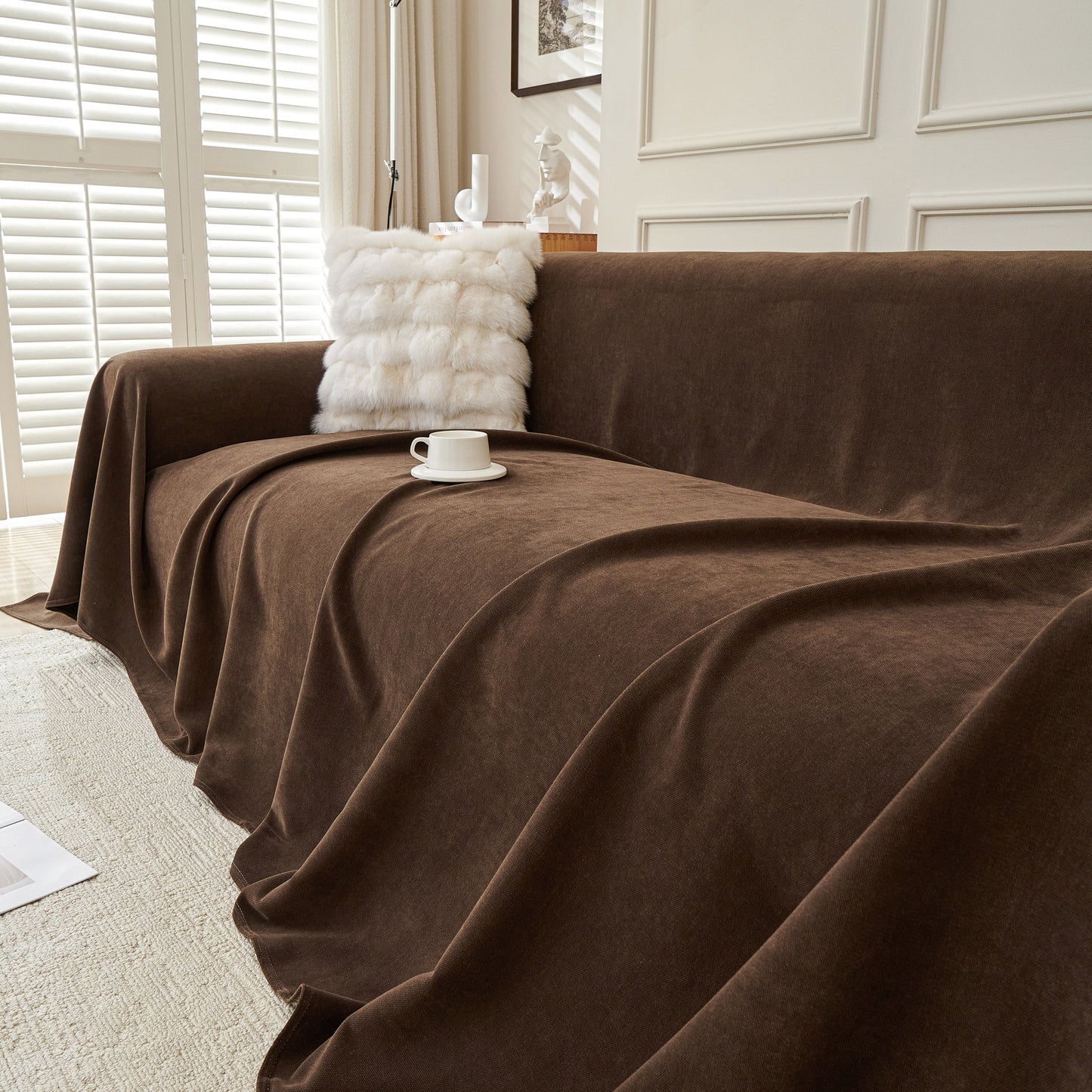 NEW Waterproof Scratch Proof Sofa Protector Throw Blanket, Couch Cover for Pets & Kids