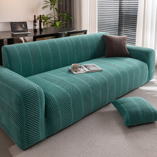 NEW High Stretch Chevron Sofa Cover, Soft Washable Textured Jacquard Slipcover for Couch