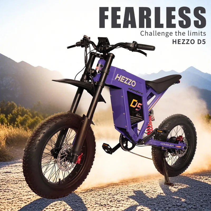 NEW Summit Bike 60V 3000W 70km/h Electric Bicycle Full Suspension