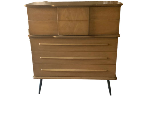 MCM Mid Century Modern United Furniture Five Drawer Chest of Drawers
