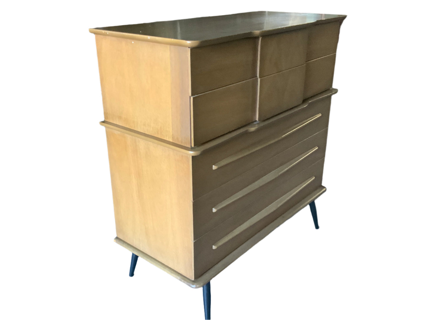 MCM Mid Century Modern United Furniture Five Drawer Chest of Drawers