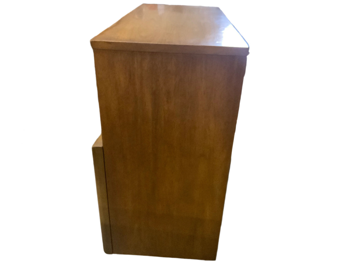 United Mid Century Modern Five Drawer Chest on Chest of Drawers