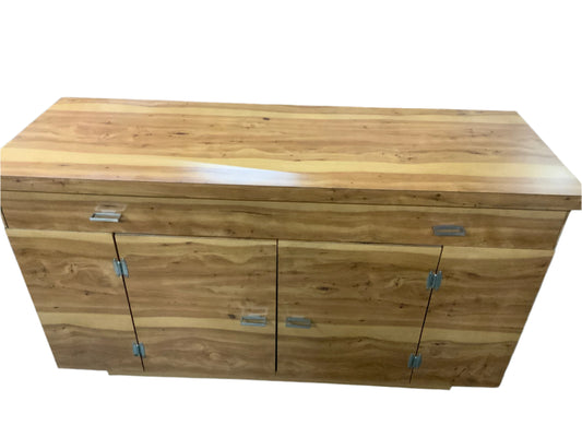 United Mid Century Modern Five Drawer Chest on Chest of Drawers