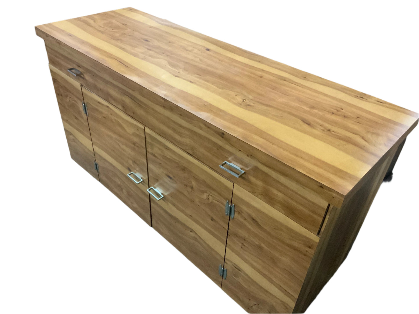 United Mid Century Modern Five Drawer Chest on Chest of Drawers