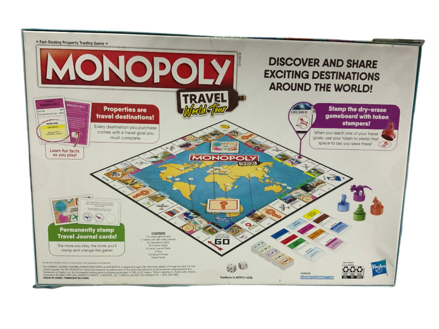 New Hasbro Monopoly Travel World Tour Game